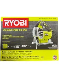 Ryobi ZRJS651L 6.1 Amp Variable-Speed Orbital Jigsaw with SpeedMatch (Renewed)