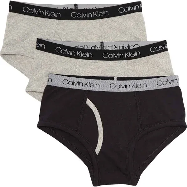 Calvin Klein Cotton Spandex Brief - Pack of 3 (Little Boys & Big Boys) at Nordstrom Rack - Boys Unde