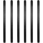 GeilSpace 6 Pack 3/4" 18" Pre-Cut Black Metal Pipe, Industrial Steel Fits Standard Three Quarters inch Black Threaded Pipes and Fittings - Vintage DIY