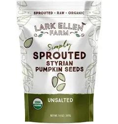 Lark Ellen Farm Sprouted Organic Pumpkin Seeds Unsalted Raw Pumpkin Seeds Organic Pepitas Vegan Non GMO Gluten Free Paleo