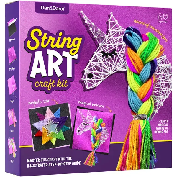 Dan&Darci String Art Craft Kit for Kids Girls Birthday Gifts for Ages 12 Year Old