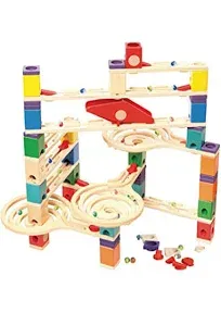 Quadrilla Wooden Marble Run Construction - Vertigo - Quality Time Playing Togeth