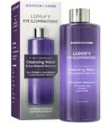 New - LUMIFY Eye Illuminations Cleansing Water &amp; Eye Makeup Remover, 3-