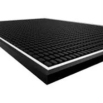 Highball &amp; Chaser Premium Bar Mat 18In X 12In 1Cm Thick Durable and Stylish Serv