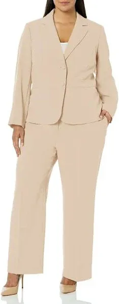 Le Suit Women's 2PC Notch Collar Pant Suit