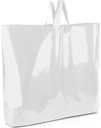 Camtoms Large Plastic Shopping Bags with Handles | Plastic Shopping Bags for Sma