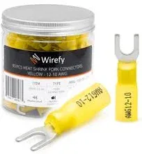 Wirefy Heat Shrink Fork Connectors