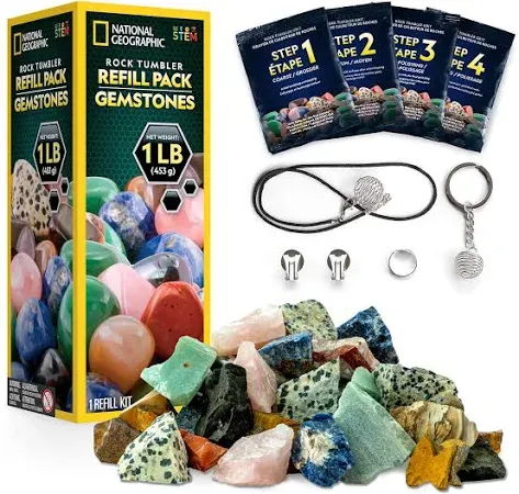 National Geographic Rock Tumbler Refill Kit - Gemstone