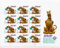 Scooby-Doo! Forever Stamp by USPS (2 Sheets)