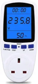 Upgraded Watt Meter Power Meter Plug Home Electricity Usage Monitor, Electrical Usage Monitor Consumption, Energy Voltage Amps Kill Meter Tester with Backlight, Overload Protection, 7 Modes Display