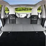 Car Rear Seat Mattress Extension Plate, Increase Trunk and Car Bed Camping Space, Sleeping Head Protection, Folding, Non-Inflatable Car Travel Mattress for SUV, Truck, Tesla and Others, 50 * 16.5 Inch