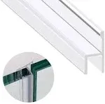 Glass Door Seal Strip, 120 Inch Soft Shower Door Sweep to Stop Leaks, Shower Sil