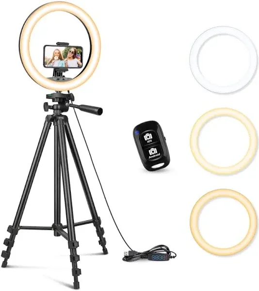 New 10&quot; Ring Light With 50&quot; Extendable Tripod