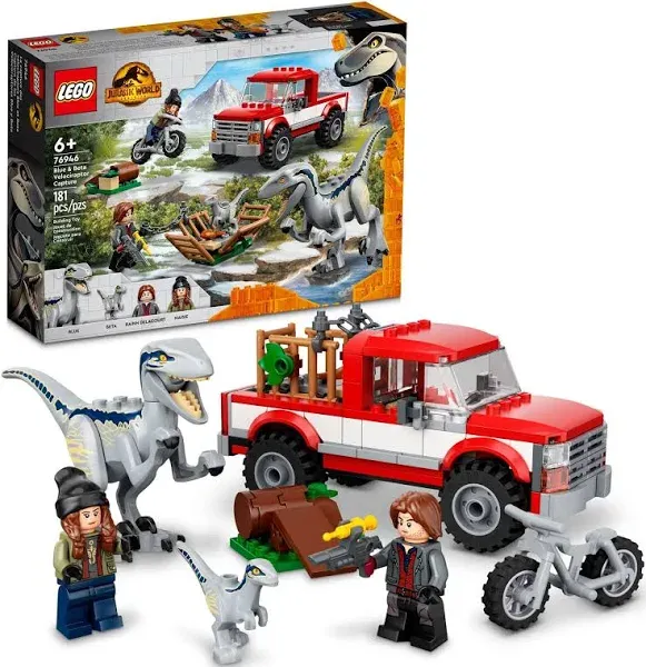 LEGO 76946 Blue &amp; Beta Velociraptor Capture New.