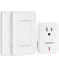 Wireless Remote Wall Switch and Outlet, Plug in Remote Control Outlet Light Swit