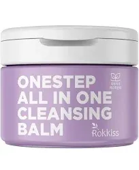 Rokkiss OneStep All in One Cleansing Balm 5.07 oz - Makeup Remover Balm, Face Wash, Balm to Oil,Double Cleanse