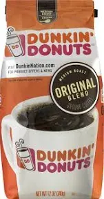 2 X DUNKIN DONUTS  Medium Roast Ground Coffee 