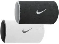 Nike Dri-Fit Home & Away Doublewide Wristbands - White/Black