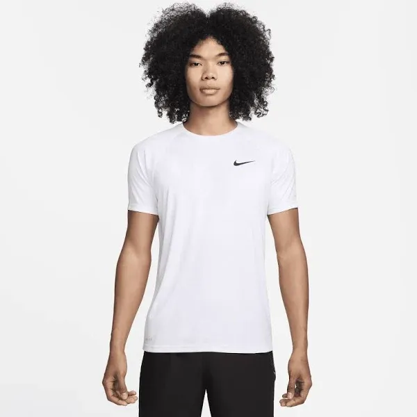 Men&#039;s Nike Shirt Small Short Sleeve White Nike Swim UV Protection UPF 40+ NWT