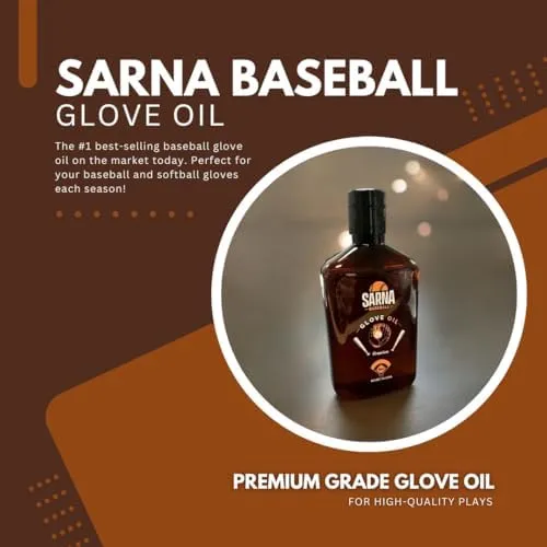 Sarna Baseball Softball Glove Oil - Use on Baseball Gloves, Softball Mitts ...