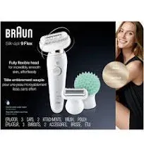 Braun Epilator Silk-pil 9 9-030 with Flexible Head, Facial Hair Removal