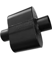 Flowmaster Super 10 Center Inlet/Outlet Muffler, Black