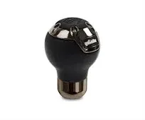 MOMO Gotham Long Gear Knob Leather &amp; Chrome ORIGINAL