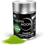 Matcha Moon Organic Ceremonial Grade Matcha Green Tea Powder - Pure Zen - Ideal for Traditionally Whisked Tea - 30g Tin (1oz) - Finest Matcha Powder for Authentic Tea Experience