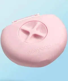 Alleyoop Portable Travel Razors For Women - Perfect For Touch Ups On-The-Go - Includes Refillable Blades, Moisturizing Bar & Water Spray Bottle - Safe For All/Sensitive Skin Types (Dusty Pink)