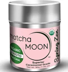 New Matcha Moon Pure Organic Green Tea Powder 30g Kyoto Uji from Japan