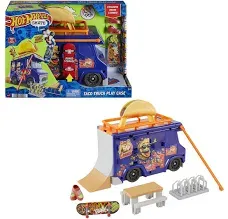 Hot Wheels Skate Taco Truck Play Case NEW 5+