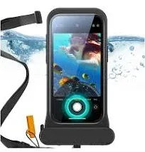 ESR Waterproof Phone Pouch for iPhone 15/14 / 13, Underwater Touch Sensitivity, IPX8 Floating Waterproof Cellphone Case with Lanyard, Dry Bag for Snorkeling, Titanium