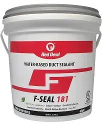 Red Devil 0841DX F-Seal 181 Fiber Reinforced Water Based Duct Sealant, 1 Gallon