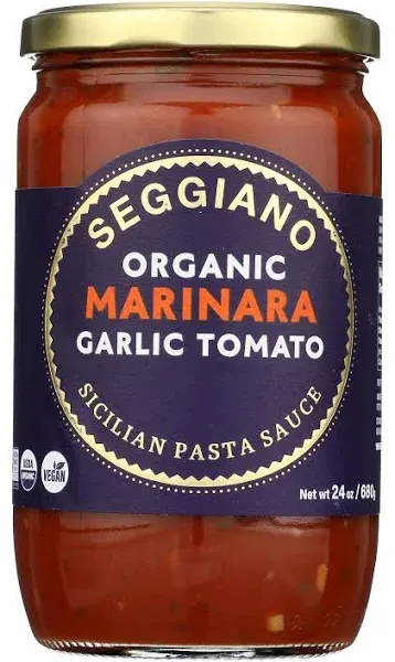 SEGGIANO: Organic Tomato and Basil Pasta Sauce, 24 oz