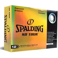 Spalding SD Tour White Golf Balls/logo Overrun -  1 Box of 12 Golf Balls