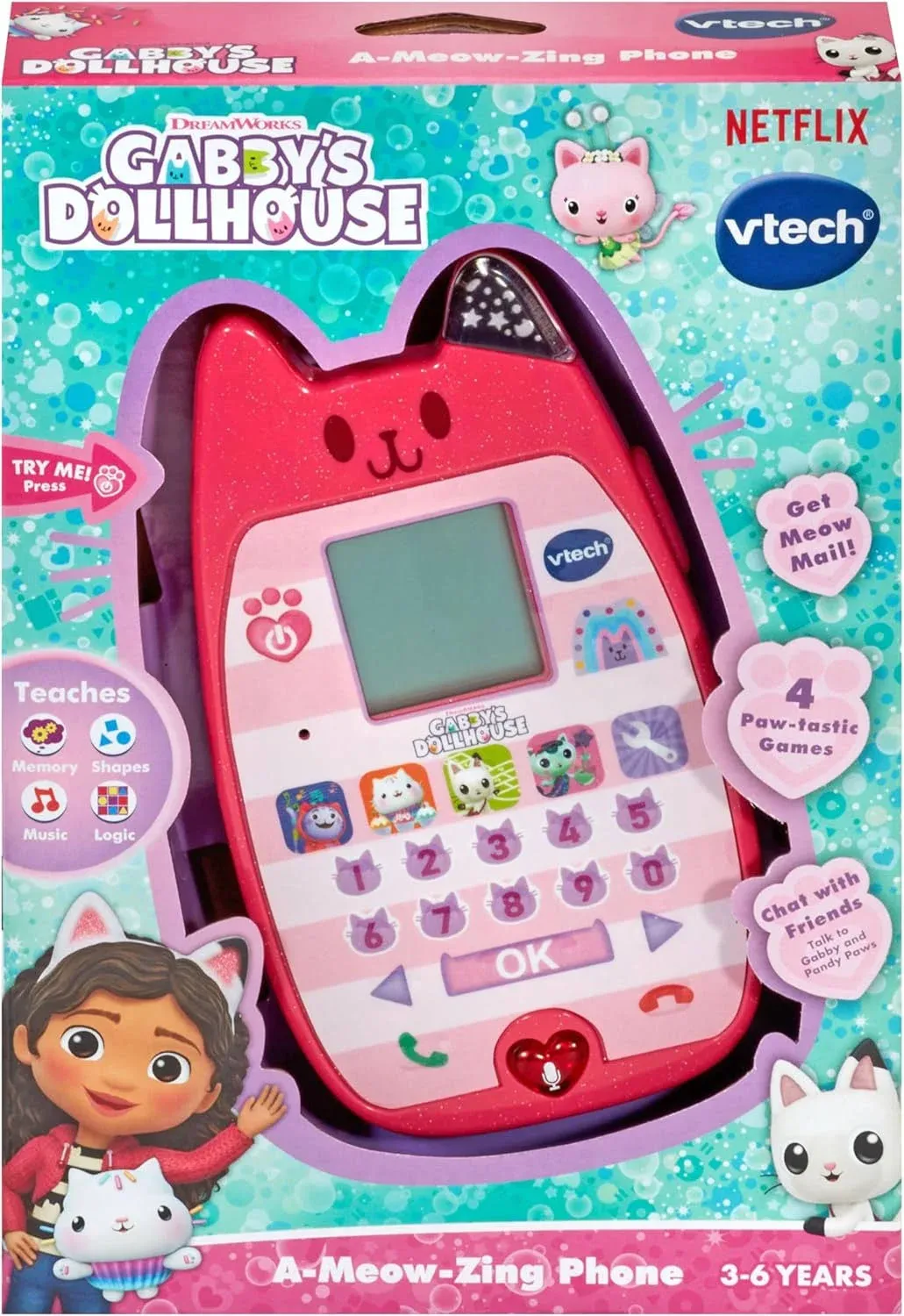 VTECH Gabby’s Dollhouse A Meow-Zing Phone - Multi