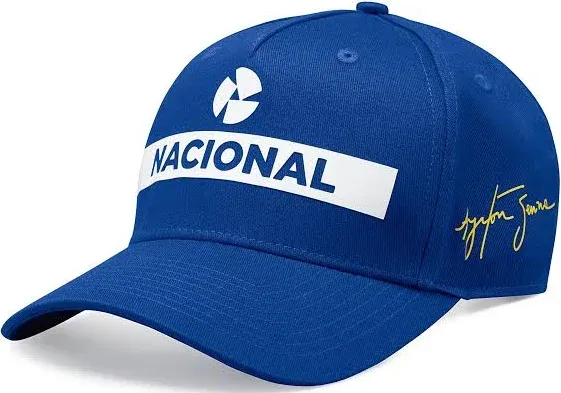 Ayrton Senna Replica Nacional Cap with Bag - Blue - One Size