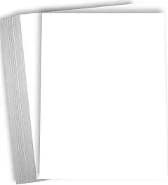 Thick White Cardstock Paper 8 1/2 x 11" Blank Heavy Weight 80 lb Cover Card Stock for