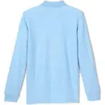 French Toast Boys Long Sleeve Pique Polo, Blue