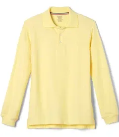 French Toast Boys School Uniform Long Sleeve Pique Polo Shirt