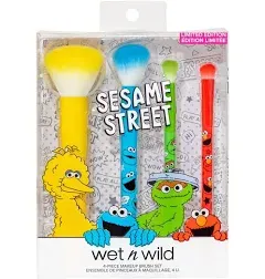 Wet n Wild Limited Edition Sesame Street 4 Piece Vegan Makeup Brush Set