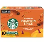 Starbucks Pumpkin Spice K-Cup Coffee Pods 10 Count