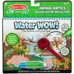 Melissa &amp; Doug On the Go Water Wow! Reusable Water-Reveal Deluxe Activity Pa...