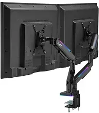 AVLT RGB Lights Dual Gaming Monitor Arm Desk Mount