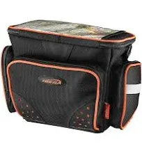 IBERA Bike Handlebar Bag - Medium, Front Clip-On, with Rain Cover.