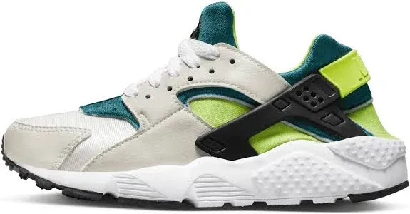 New Youth Size 5Y White Nike Huarache Run (GS) Running Shoes DQ0975 100