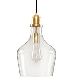 Hampton Hill Auburn Bell Shaped Glass Pendant