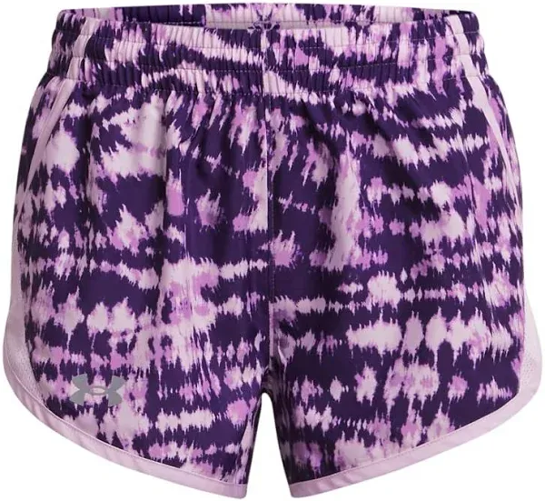 Under Armour Girls' Fly-By Printed Shorts