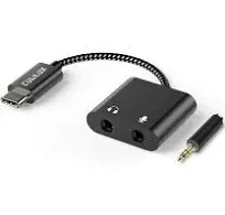 Cubilux USB C to TRS Microphone Adapter