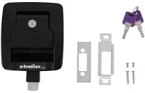 Lippert® 317649 - Black Door Latch Kit